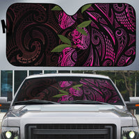 Hawaiian Mango Tribal Tattoo Auto Sun Shade Pink Pacific Traditional Pattern