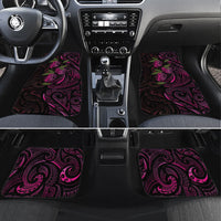 Hawaiian Mango Tribal Tattoo Car Mats Pink Pacific Traditional Pattern