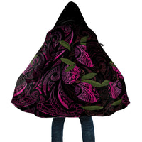 Hawaiian Mango Tribal Tattoo Cloak Pink Pacific Traditional Pattern