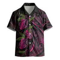 Hawaiian Mango Tribal Tattoo Kid Hawaiian Shirt Pink Pacific Traditional Pattern