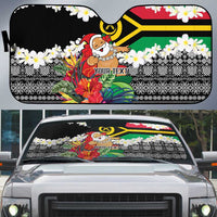 Personalised Vanuatu Joyeux Noel Auto Sun Shade Proud To Be a Ni-Van Sand Drawing Art - Polynesian Pride