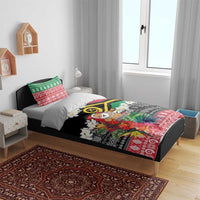 Personalised Vanuatu Joyeux Noel Bedding Set Proud To Be a Ni-Van Sand Drawing Art - Polynesian Pride