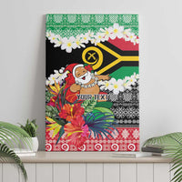 Personalised Vanuatu Joyeux Noel Canvas Wall Art Proud To Be a Ni-Van Sand Drawing Art - Polynesian Pride