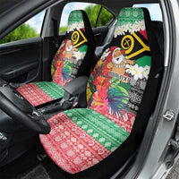 Personalised Vanuatu Joyeux Noel Car Seat Cover Proud To Be a Ni-Van Sand Drawing Art - Polynesian Pride