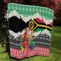 Personalised Vanuatu Joyeux Noel Quilt Proud To Be a Ni-Van Sand Drawing Art - Polynesian Pride