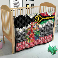 Personalised Vanuatu Joyeux Noel Quilt Proud To Be a Ni-Van Sand Drawing Art - Polynesian Pride