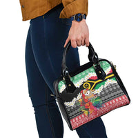 Personalised Vanuatu Joyeux Noel Shoulder Handbag Proud To Be a Ni-Van Sand Drawing Art - Polynesian Pride