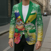 Personalised Malampa Joyeux Noel Blazer Proud To Be a Ni-Van Sand Drawing Art - Polynesian Pride