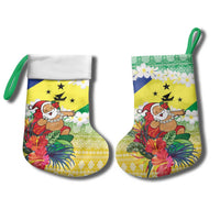 Personalised Malampa Joyeux Noel Christmas Stocking Proud To Be a Ni-Van Sand Drawing Art - Polynesian Pride