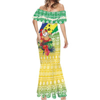 Personalised Malampa Joyeux Noel Mermaid Dress Proud To Be a Ni-Van Sand Drawing Art - Polynesian Pride