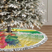 Malampa Joyeux Noel Tree Skirt Proud To Be a Ni-Van Sand Drawing Art - Polynesian Pride