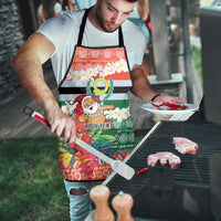 Personalised Penama Joyeux Noel Apron Proud To Be a Ni-Van Sand Drawing Art - Polynesian Pride