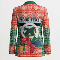 Personalised Penama Joyeux Noel Blazer Proud To Be a Ni-Van Sand Drawing Art - Polynesian Pride