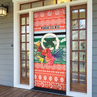 Personalised Penama Joyeux Noel Door Cover Proud To Be a Ni-Van Sand Drawing Art - Polynesian Pride