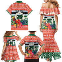 Personalised Penama Joyeux Noel Family Matching Mermaid Dress and Hawaiian Shirt Proud To Be a Ni-Van Sand Drawing Art - Polynesian Pride