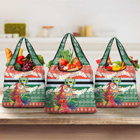 Personalised Penama Joyeux Noel Grocery Bag Proud To Be a Ni-Van Sand Drawing Art - Polynesian Pride