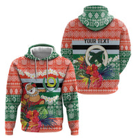 Personalised Penama Joyeux Noel Hoodie Proud To Be a Ni-Van Sand Drawing Art - Polynesian Pride