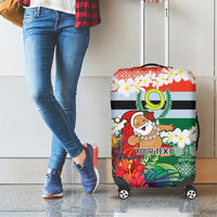 Personalised Penama Joyeux Noel Luggage Cover Proud To Be a Ni-Van Sand Drawing Art - Polynesian Pride