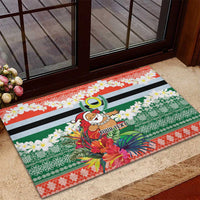 Personalised Penama Joyeux Noel Rubber Doormat Proud To Be a Ni-Van Sand Drawing Art - Polynesian Pride