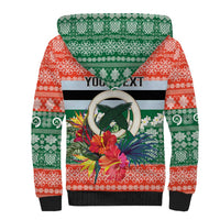 Personalised Penama Joyeux Noel Sherpa Hoodie Proud To Be a Ni-Van Sand Drawing Art - Polynesian Pride