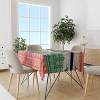 Personalised Penama Joyeux Noel Tablecloth Proud To Be a Ni-Van Sand Drawing Art - Polynesian Pride