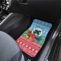 Personalised Sanma Joyeux Noel Car Mats Proud To Be a Ni-Van Sand Drawing Art - Polynesian Pride