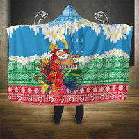 Personalised Sanma Joyeux Noel Hooded Blanket Proud To Be a Ni-Van Sand Drawing Art - Polynesian Pride