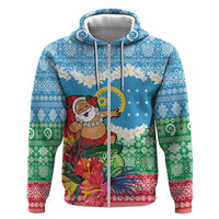 Personalised Sanma Joyeux Noel Hoodie Proud To Be a Ni-Van Sand Drawing Art - Polynesian Pride