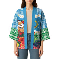 Personalised Sanma Joyeux Noel Kimono Proud To Be a Ni-Van Sand Drawing Art - Polynesian Pride