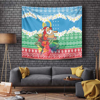Personalised Sanma Joyeux Noel Tapestry Proud To Be a Ni-Van Sand Drawing Art - Polynesian Pride