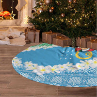 Sanma Joyeux Noel Tree Skirt Proud To Be a Ni-Van Sand Drawing Art - Polynesian Pride