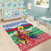 Personalised Shefa Joyeux Noel Area Rug Proud To Be a Ni-Van Sand Drawing Art - Polynesian Pride