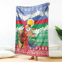 Personalised Shefa Joyeux Noel Blanket Proud To Be a Ni-Van Sand Drawing Art - Polynesian Pride