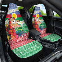 Personalised Shefa Joyeux Noel Car Seat Cover Proud To Be a Ni-Van Sand Drawing Art - Polynesian Pride