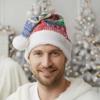 Personalised Shefa Joyeux Noel Christmas Santa Hat Proud To Be a Ni-Van Sand Drawing Art - Polynesian Pride