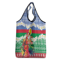 Personalised Shefa Joyeux Noel Grocery Bag Proud To Be a Ni-Van Sand Drawing Art - Polynesian Pride