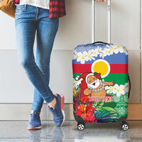 Personalised Shefa Joyeux Noel Luggage Cover Proud To Be a Ni-Van Sand Drawing Art - Polynesian Pride