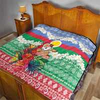 Personalised Shefa Joyeux Noel Quilt Proud To Be a Ni-Van Sand Drawing Art - Polynesian Pride