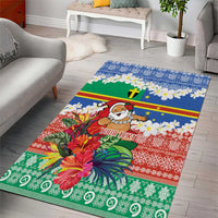 Personalised Tafea Joyeux Noel Area Rug Proud To Be a Ni-Van Sand Drawing Art - Polynesian Pride