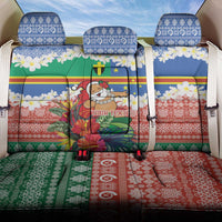 Personalised Tafea Joyeux Noel Back Car Seat Cover Proud To Be a Ni-Van Sand Drawing Art - Polynesian Pride