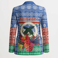 Personalised Tafea Joyeux Noel Blazer Proud To Be a Ni-Van Sand Drawing Art - Polynesian Pride