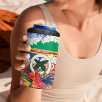 Personalised Tafea Joyeux Noel 4 in 1 Can Cooler Tumbler Proud To Be a Ni-Van Sand Drawing Art - Polynesian Pride