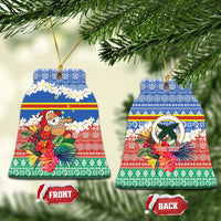 Personalised Tafea Joyeux Noel Ceramic Ornament Proud To Be a Ni-Van Sand Drawing Art - Polynesian Pride