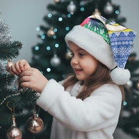 Personalised Tafea Joyeux Noel Christmas Santa Hat Proud To Be a Ni-Van Sand Drawing Art - Polynesian Pride