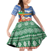Personalised Tafea Joyeux Noel Family Matching Off Shoulder Short Dress and Hawaiian Shirt Proud To Be a Ni-Van Sand Drawing Art - Polynesian Pride