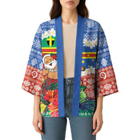 Personalised Tafea Joyeux Noel Kimono Proud To Be a Ni-Van Sand Drawing Art - Polynesian Pride