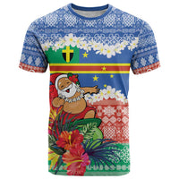 Personalised Tafea Joyeux Noel T Shirt Proud To Be a Ni-Van Sand Drawing Art - Polynesian Pride