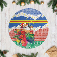 Tafea Joyeux Noel Tree Skirt Proud To Be a Ni-Van Sand Drawing Art - Polynesian Pride