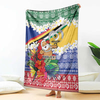 Personalised Torba Joyeux Noel Blanket Proud To Be a Ni-Van Sand Drawing Art - Polynesian Pride