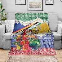Personalised Torba Joyeux Noel Blanket Proud To Be a Ni-Van Sand Drawing Art - Polynesian Pride